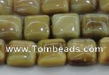 CTE1527 15.5 inches 12*12mm square golden tiger eye beads wholesale