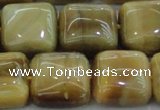 CTE1530 15.5 inches 18*18mm square golden tiger eye beads wholesale