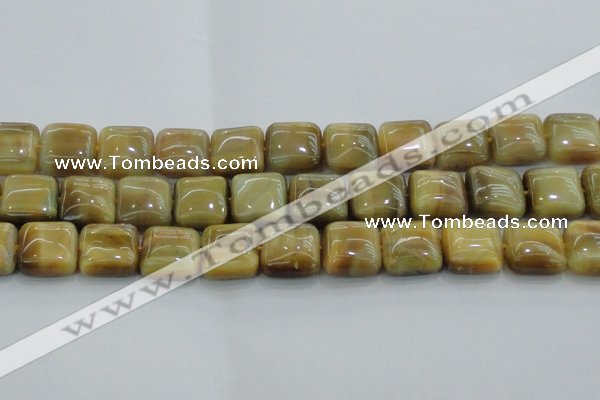 CTE1530 15.5 inches 18*18mm square golden tiger eye beads wholesale