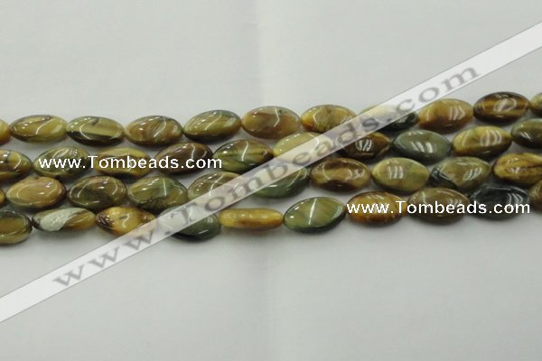 CTE1570 15.5 inches 11*18mm marquise golden & blue tiger eye beads