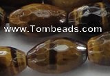 CTE1584 15.5 inches 15*20mm faceted rice yellow tiger eye beads