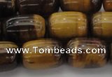 CTE1597 15.5 inches 13*18mm drum yellow tiger eye beads