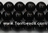 CTE1603 15.5 inches 10mm round AB grade black tiger eye beads
