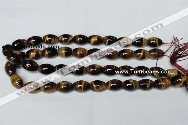 CTE161 15.5 inches 12*20mm rice yellow tiger eye gemstone beads