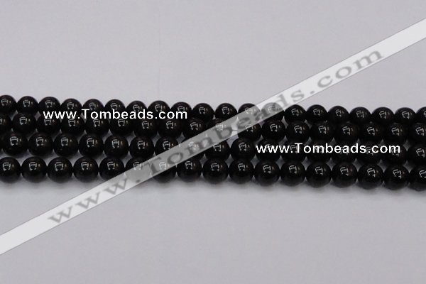 CTE1612 15.5 inches 8mm round A grade black tiger eye beads