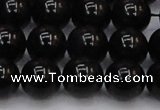 CTE1614 15.5 inches 12mm round A grade black tiger eye beads