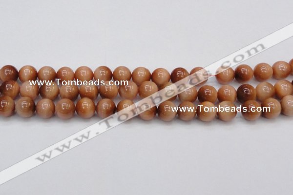 CTE1652 15.5 inches 8mm round sun orange tiger eye beads