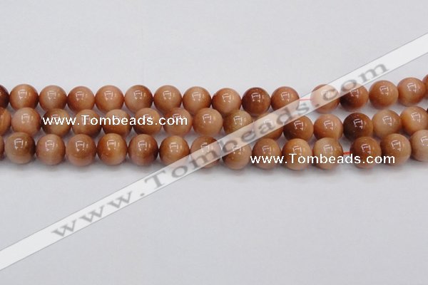 CTE1653 15.5 inches 10mm round sun orange tiger eye beads