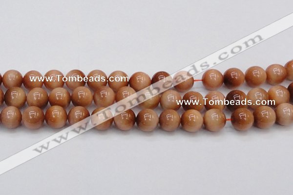 CTE1654 15.5 inches 12mm round sun orange tiger eye beads