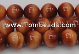 CTE1662 15.5 inches 8mm round sun orange tiger eye beads