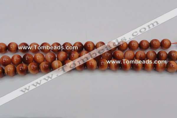 CTE1663 15.5 inches 10mm round sun orange tiger eye beads