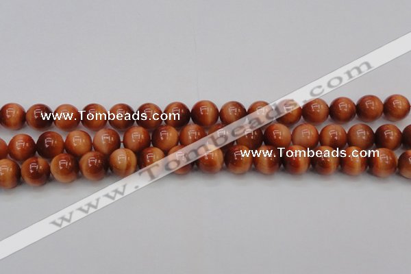 CTE1664 15.5 inches 12mm round sun orange tiger eye beads