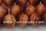 CTE1665 15.5 inches 14mm round sun orange tiger eye beads