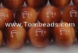 CTE1666 15.5 inches 16mm round sun orange tiger eye beads