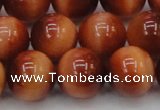 CTE1667 15.5 inches 18mm round sun orange tiger eye beads