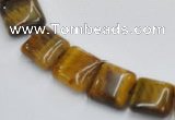 CTE17 15.5 inch 12*12mm square yellow tiger eye beads Wholesale