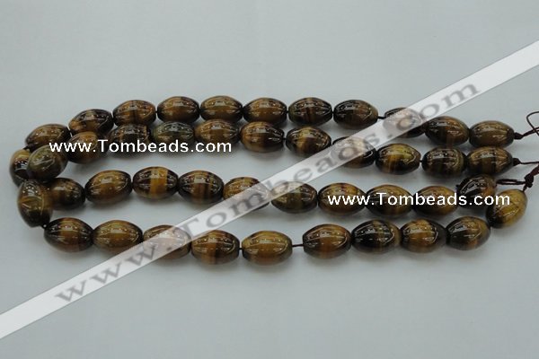 CTE1701 15.5 inches 12*16mm rice yellow tiger eye beads