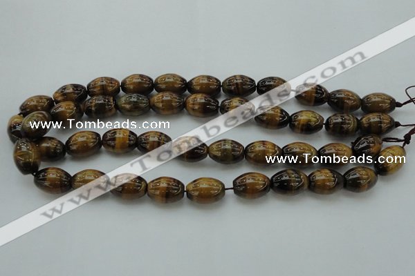 CTE1702 15.5 inches 13*18mm rice yellow tiger eye beads