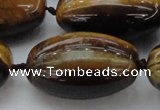 CTE1706 15.5 inches 22*35mm rice yellow tiger eye beads