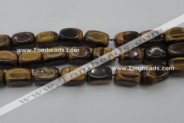 CTE1709 15.5 inches 14*22mm nuggets yellow tiger eye beads