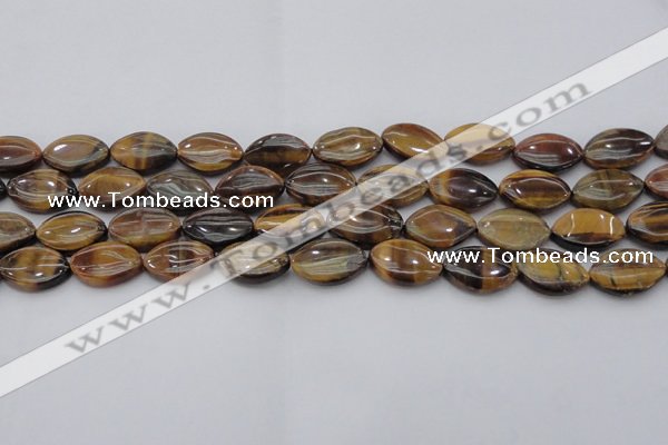 CTE1711 15.5 inches 12*18mm marquise yellow tiger eye beads