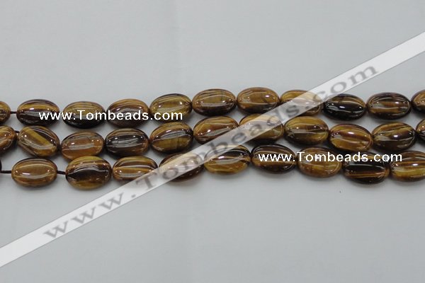 CTE1716 15.5 inches 13*18mm oval yellow tiger eye beads wholesale