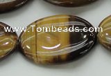 CTE1720 15.5 inches 25*35mm oval yellow tiger eye beads wholesale