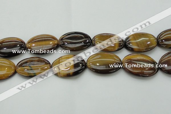 CTE1721 15.5 inches 30*40mm oval yellow tiger eye beads wholesale