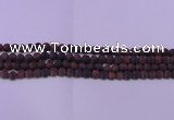 CTE1760 15.5 inches 4mm round matte red tiger eye beads