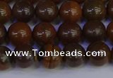 CTE1782 15.5 inches 8mm round yellow iron tiger beads wholesale