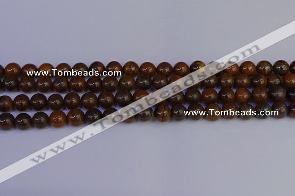 CTE1782 15.5 inches 8mm round yellow iron tiger beads wholesale