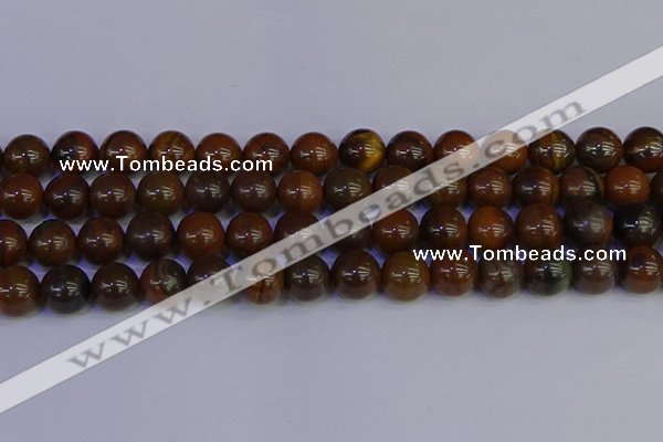 CTE1785 15.5 inches 14mm round yellow iron tiger beads wholesale