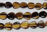 CTE179 15.5 inches 10*10mm heart yellow tiger eye gemstone beads