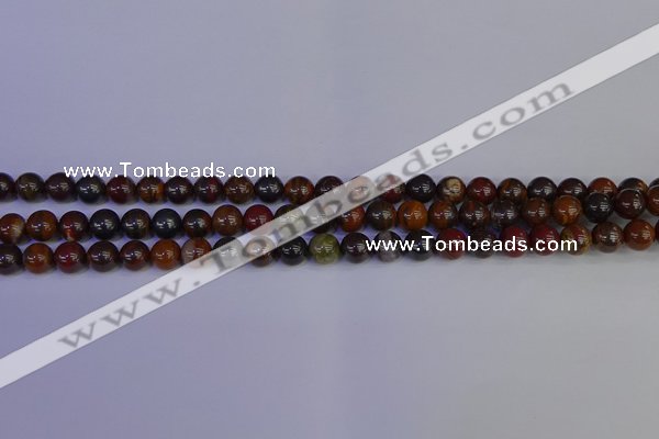 CTE1790 15.5 inches 4mm round red iron tiger beads wholesale