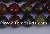 CTE1793 15.5 inches 10mm round red iron tiger beads wholesale