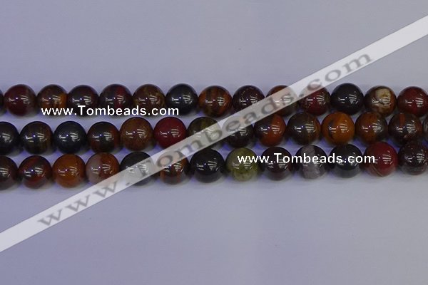 CTE1795 15.5 inches 14mm round red iron tiger beads wholesale