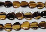 CTE180 15.5 inches 12*12mm heart yellow tiger eye gemstone beads