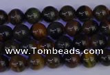 CTE1800 15.5 inches 4mm round blue iron tiger beads wholesale