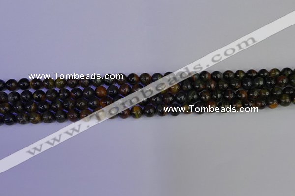 CTE1800 15.5 inches 4mm round blue iron tiger beads wholesale