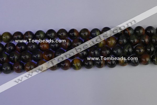 CTE1805 15.5 inches 14mm round blue iron tiger beads wholesale