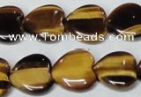 CTE185 15.5 inches 22*22mm heart yellow tiger eye gemstone beads