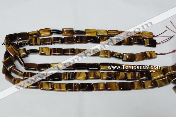 CTE189 15.5 inches 13*18mm rectangle yellow tiger eye gemstone beads