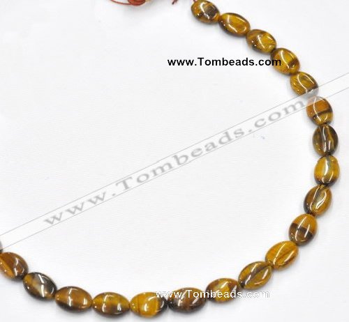 CTE19 15.5 inches 10*14mm oval yellow tiger eye beads Wholesale
