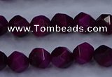 CTE1906 15.5 inches 6mm faceted nuggets red tiger eye beads