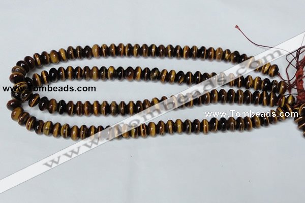 CTE194 15.5 inches 5*8mm rondelle yellow tiger eye gemstone beads
