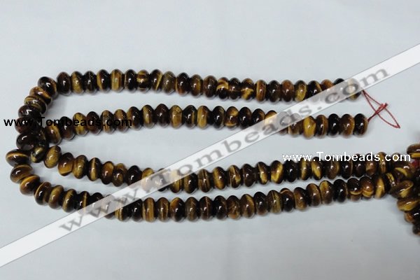 CTE196 15.5 inches 7*12mm rondelle yellow tiger eye gemstone beads