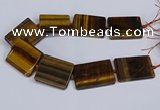 CTE1960 15.5 inches 35*45mm - 35*50mm rectangle yellow tiger eye beads