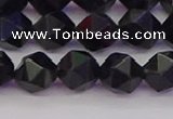 CTE1982 15.5 inches 8mm faceted nuggets blue tiger eye beads