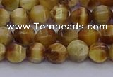 CTE1996 15.5 inches 6mm faceted round golden tiger eye beads