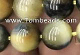 CTE2019 15.5 inches 14mm round golden & blue tiger eye beads wholesale